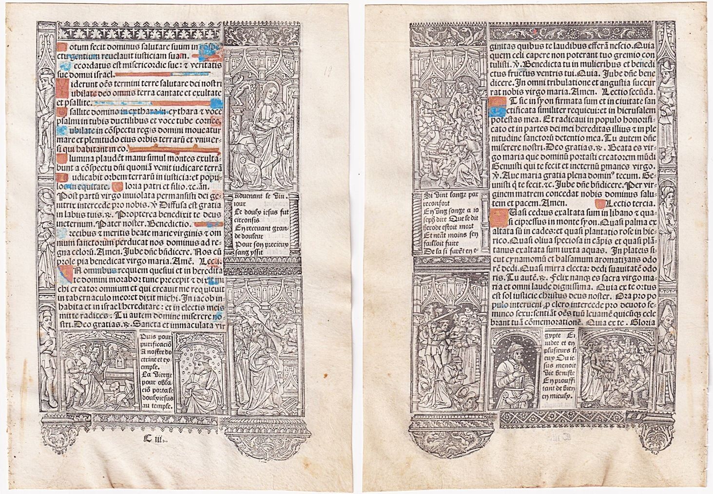 Book Of Hours Incunable Holy Family Paris Simon Vostre 1501 / 19