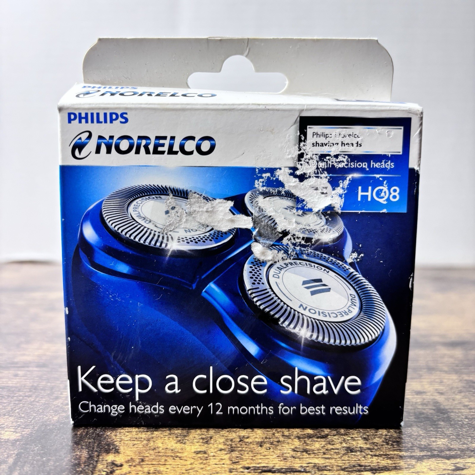 New SEALED Genuine Philips Norelco HQ8 Dual Precision Replacement Shaver 3 Heads