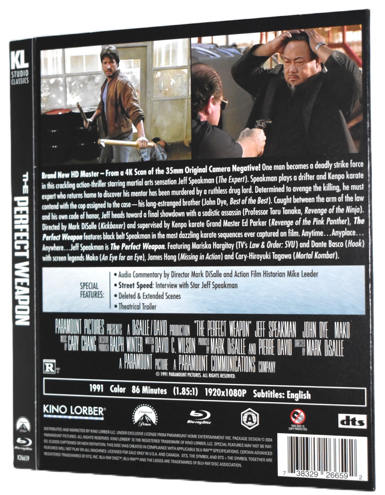 BD SLIPCOVER ONLY - Fits:  The Perfect Weapon Kino US Blu-ray - SLIPCOVER ONLY