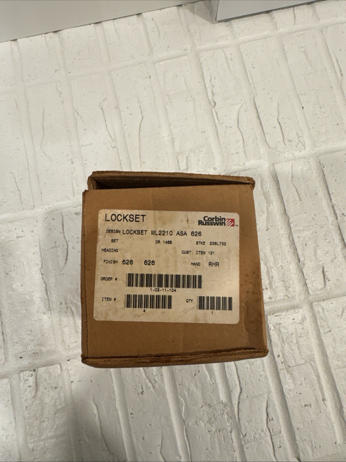 Corbin Russwin Mortised Lock Set Ml2210 ASA 626 Left hand Pass Through