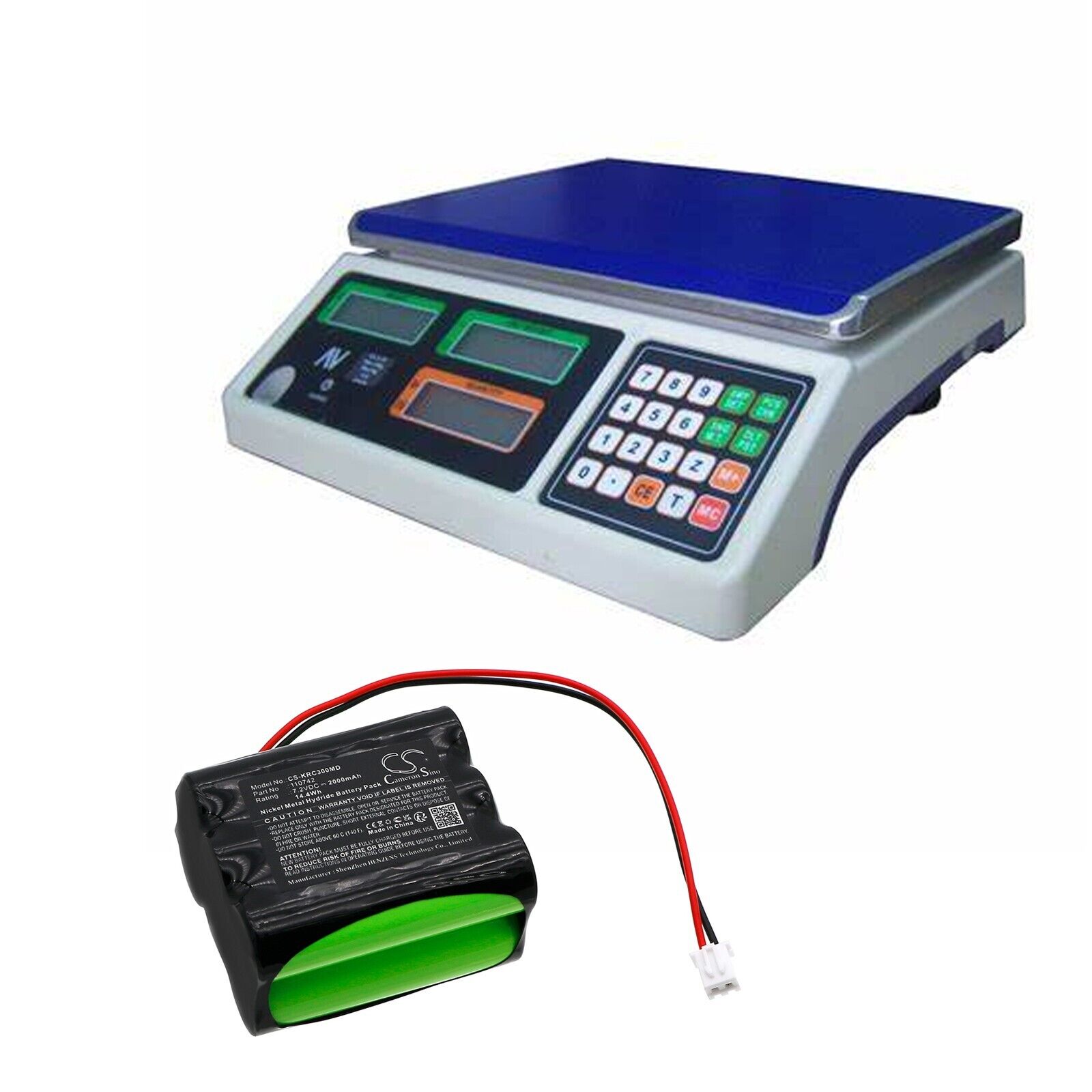 BATTERIE 2000mAh Type 110742 For Kern Chair Scale MCC300K100M