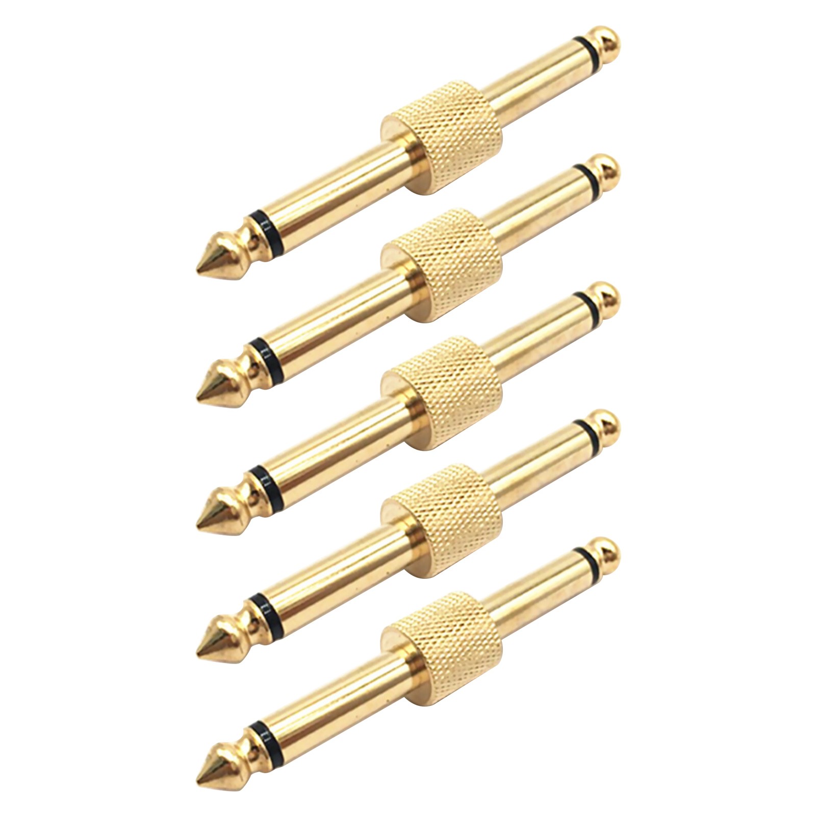 6.35 Male to Male Gold Plated audio adapter Connector Plug For Mono Channel