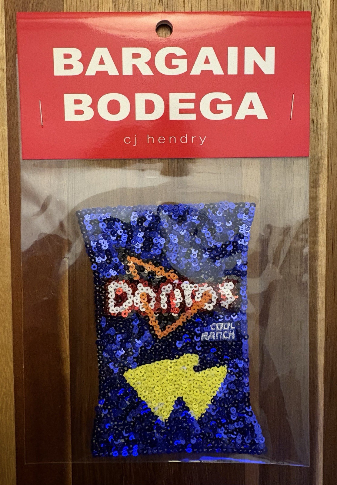 CJ Hendry SEALED Bargain Bodega LMTD Edition Sequin Patch DORITOS COOL RANCH
