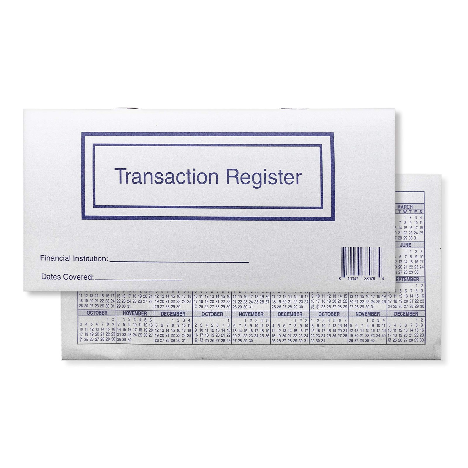 Checkbook Registers for Personal Checkbook, Transactions Ledgers, Pack of 10,...