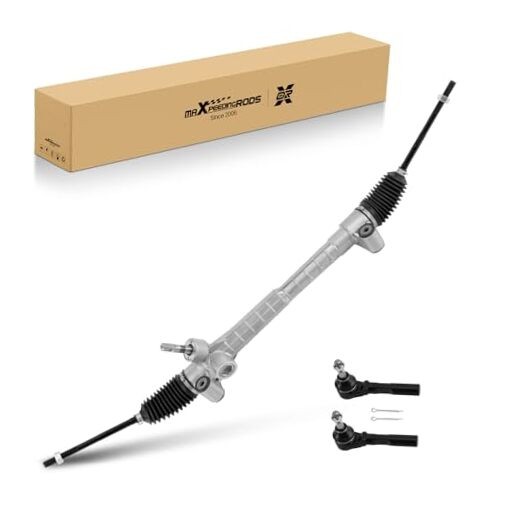 maXpeedingrods Manual Power Steering Rack and Pinion with Outer Tie Rod Ends 