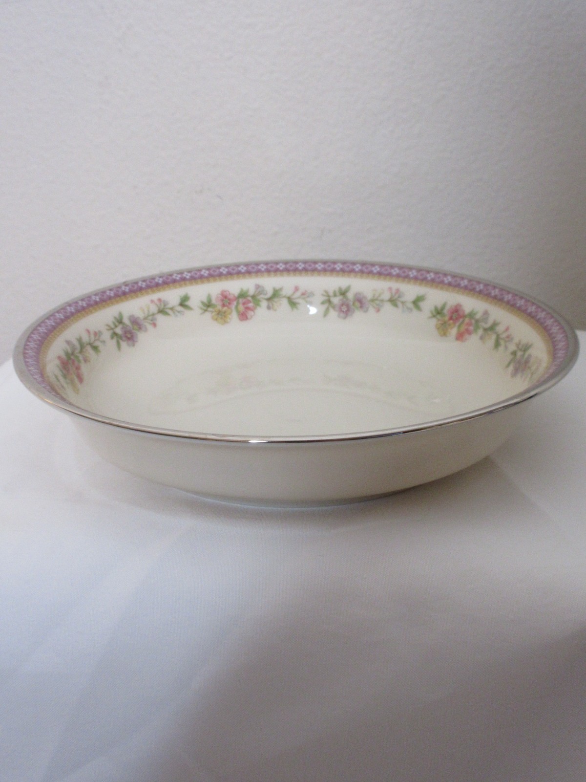 Lenox Amethyst Vintage Coupe Soup Bowl Replacement Piece Purple Band 7 3/4"