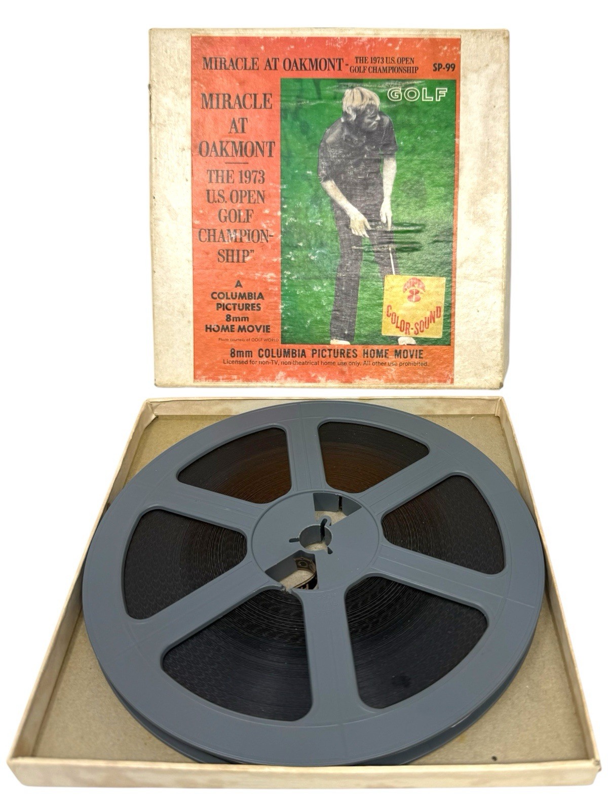 1973 U.S. Open Miracle at Oakmont Super 8 Color Sound Johnny Miller RARE Golf