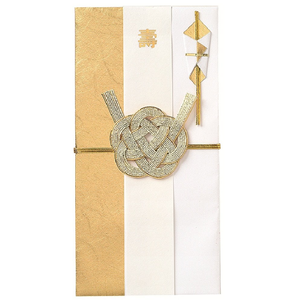 Gakken Staifle Gift Envelope, THE2TONE, Gold Plum Blossom Knot, E45048