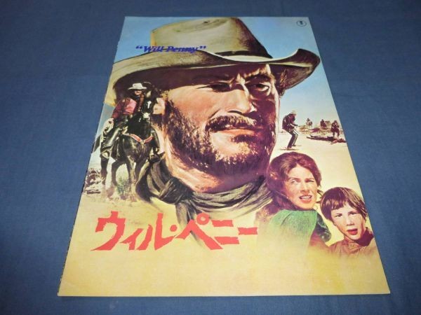 (334) Western movie/movie pamphlet Will Penny 1968 Charlton Heston