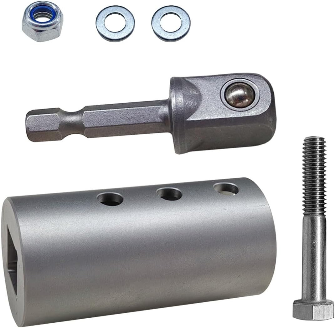 Stainless Steel Trailer Jack Drill Adapter, Trailer Jack Electric Drill Adapter