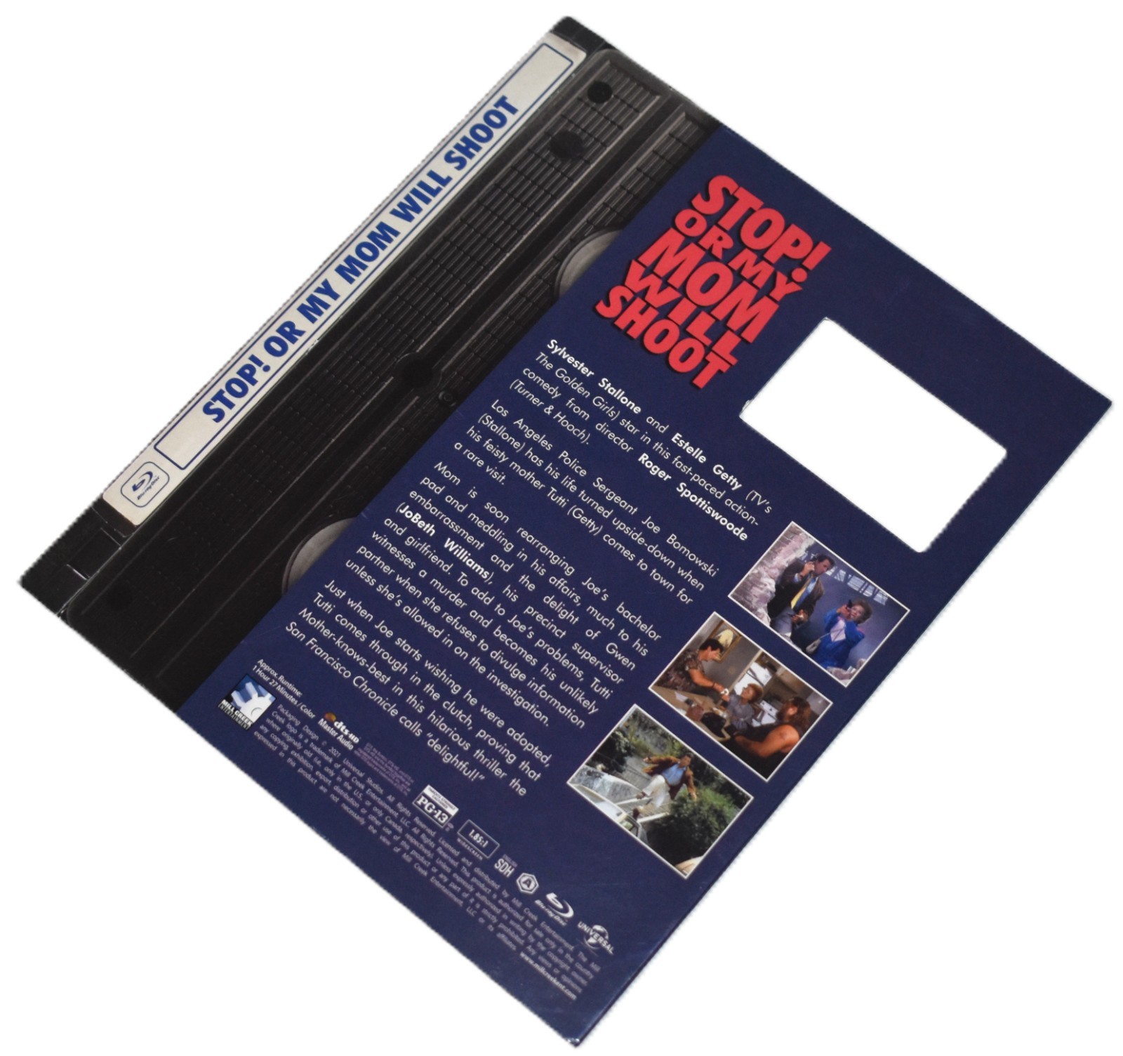 Retro vhs BD SLIPCOVER ONLY - Fits: Stop or My Mom Will Shoot US Blu-ray