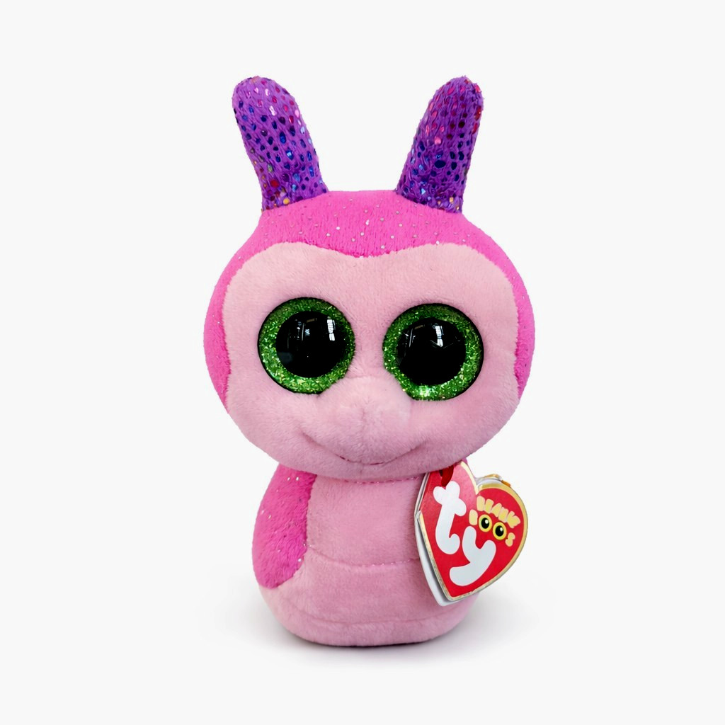Ty Beanie Boos Scooter The Pink Snail Soft Plush Toy With Tags 15 cm / 6"