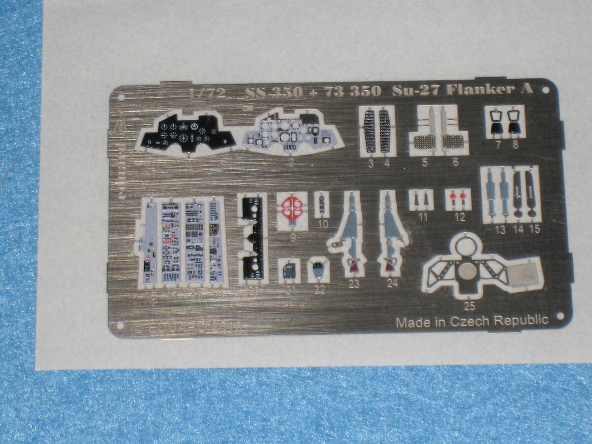Unsealed Eduard 1/72 Su-27 Flanker A ICM Etching Part Eduard SS350
