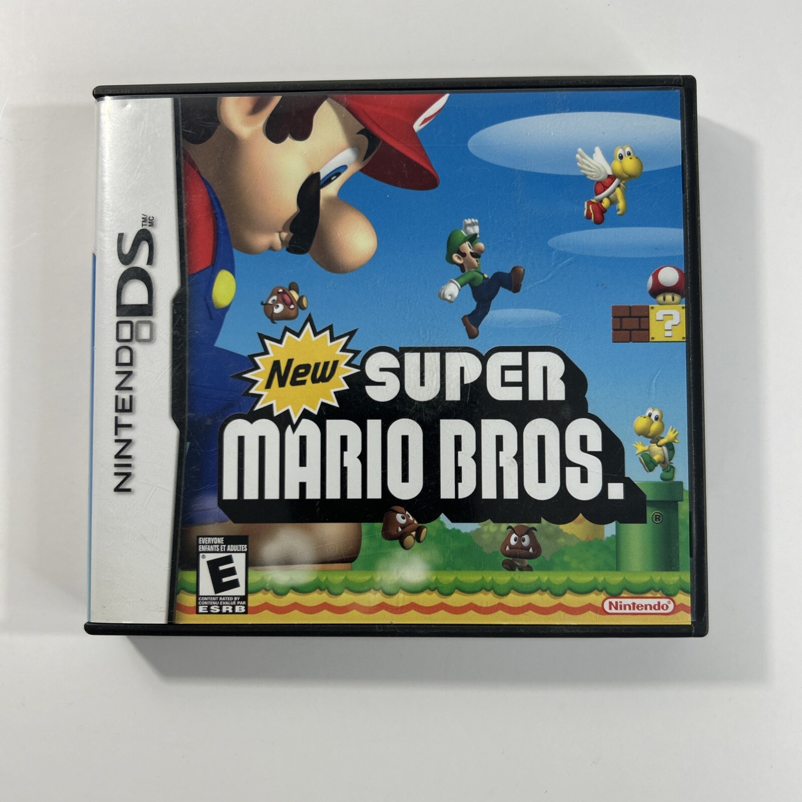 New Super Mario Bros OEM Nintendo DS Case, Manual & Inserts ONLY No Game
