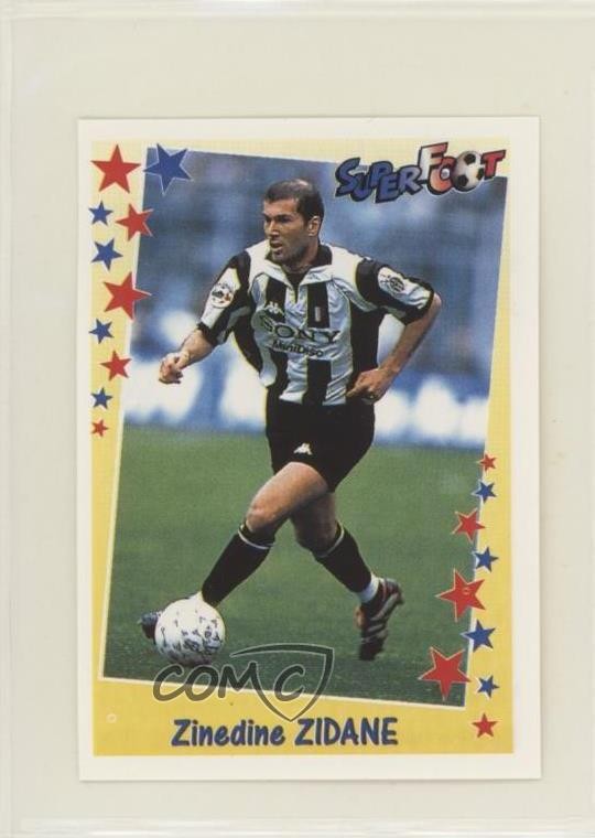 1998-99 Panini Superfoot Stickers Zinedine Zidane #166 05bt