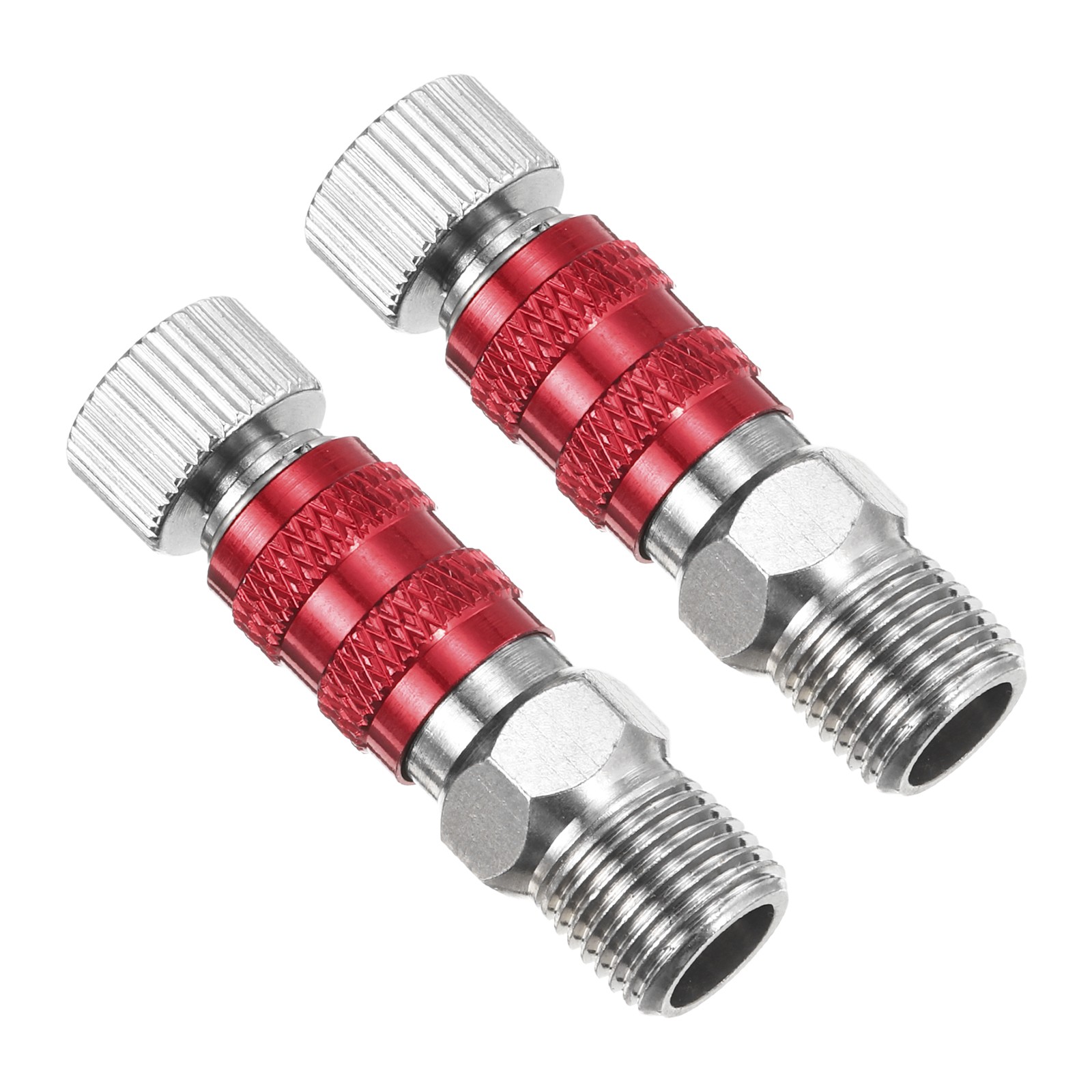 1/8 Air Brush Connector Adapters, 2pcs Air Brush Quick Connect, Red