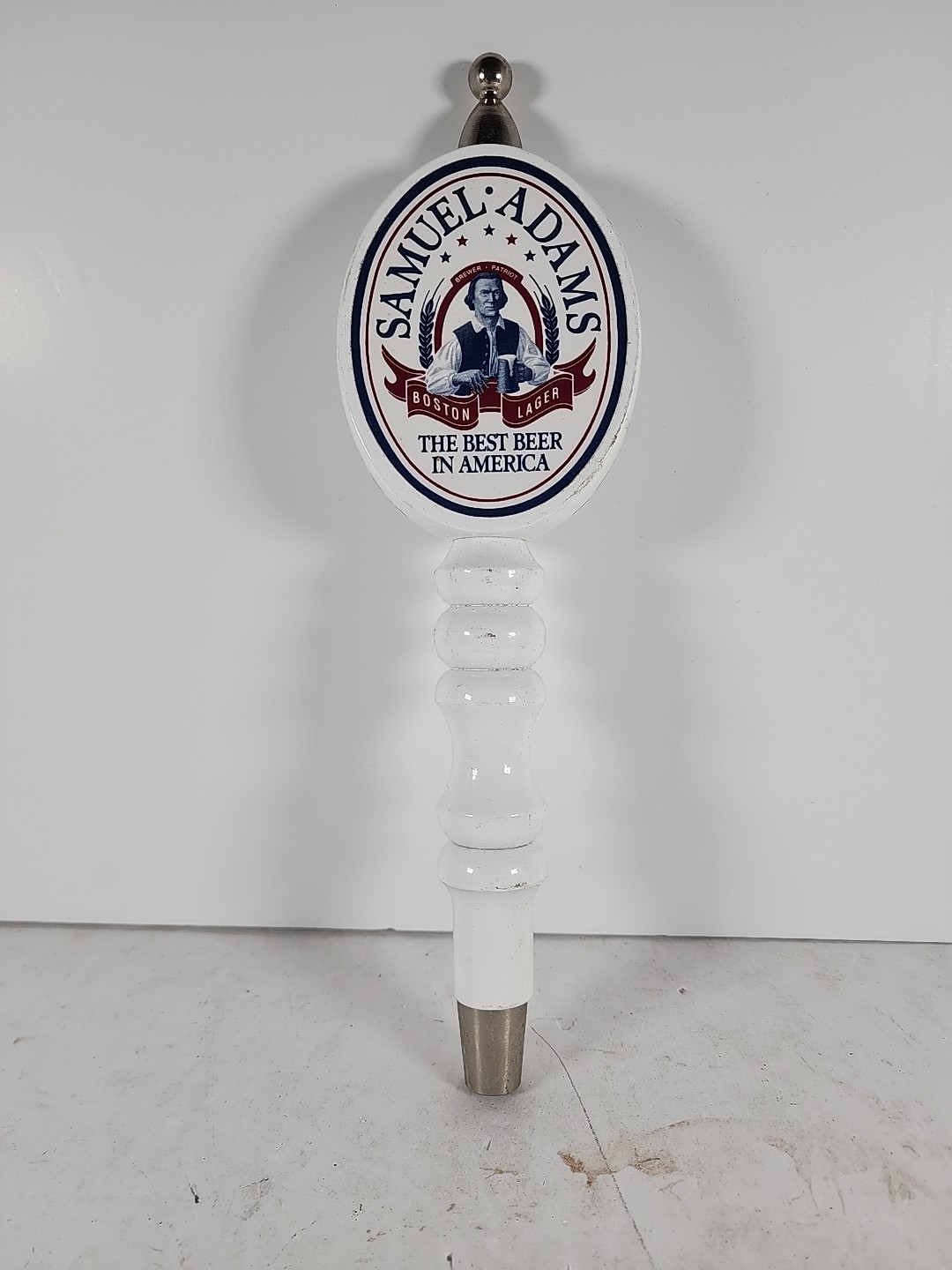 Vintage Samuel Adams Boston Lager The Best Beer in America wood Beer Tap Handle