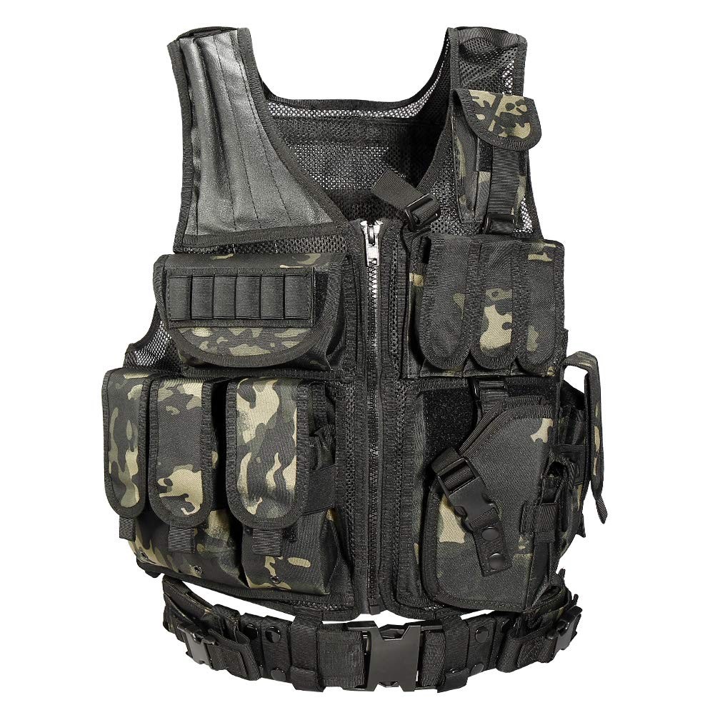 vAv YAKEDA Tactical Vest Outdoor Ultra-Light Breathable Training Airsoft Vest...