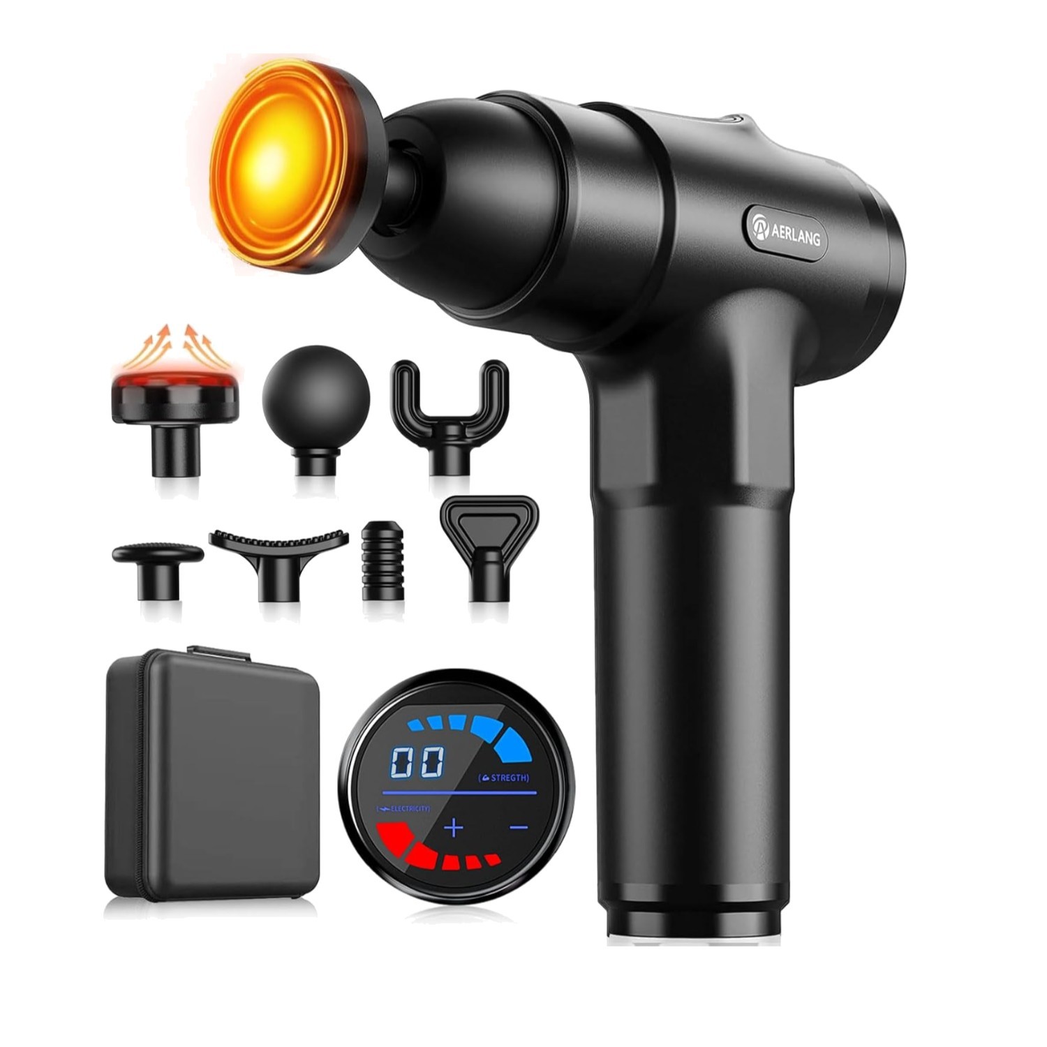 Portable Heated Massage Gun for Whole Body Relief - Lightweight & Gift Ready