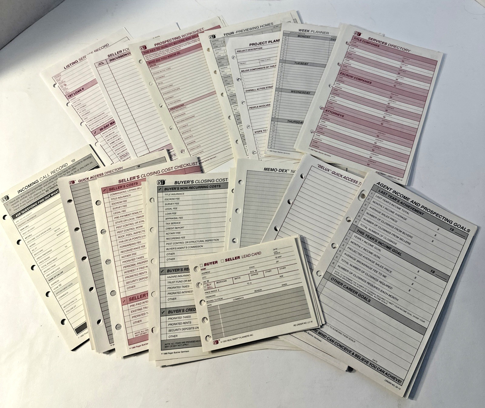 Real Estate Agent supplies mixed forms education top production producer leads