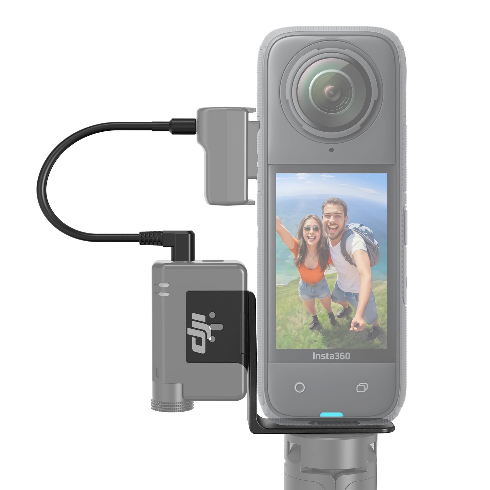 CYNOVA Insta 360 X4 DJI Mic Mini Mount, Invisible Mic Bracket for Insta360 X4...