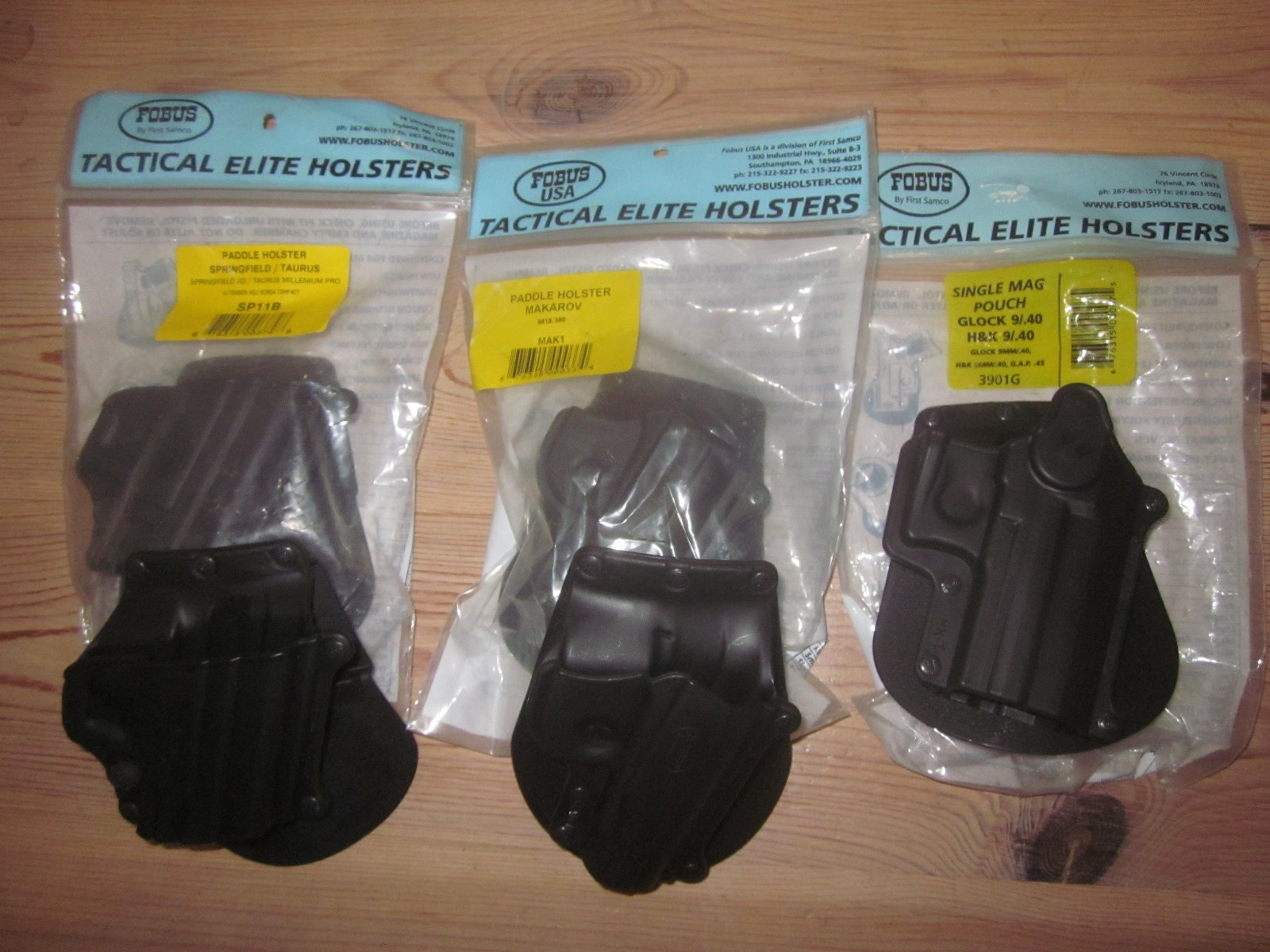 Fobus Paddle Holsters Springfield/Taurus, Makarov, HK Single Mag Pouch