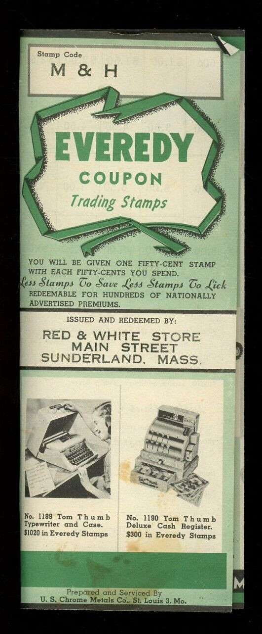 Everedy Coupon Trading Stamp Book