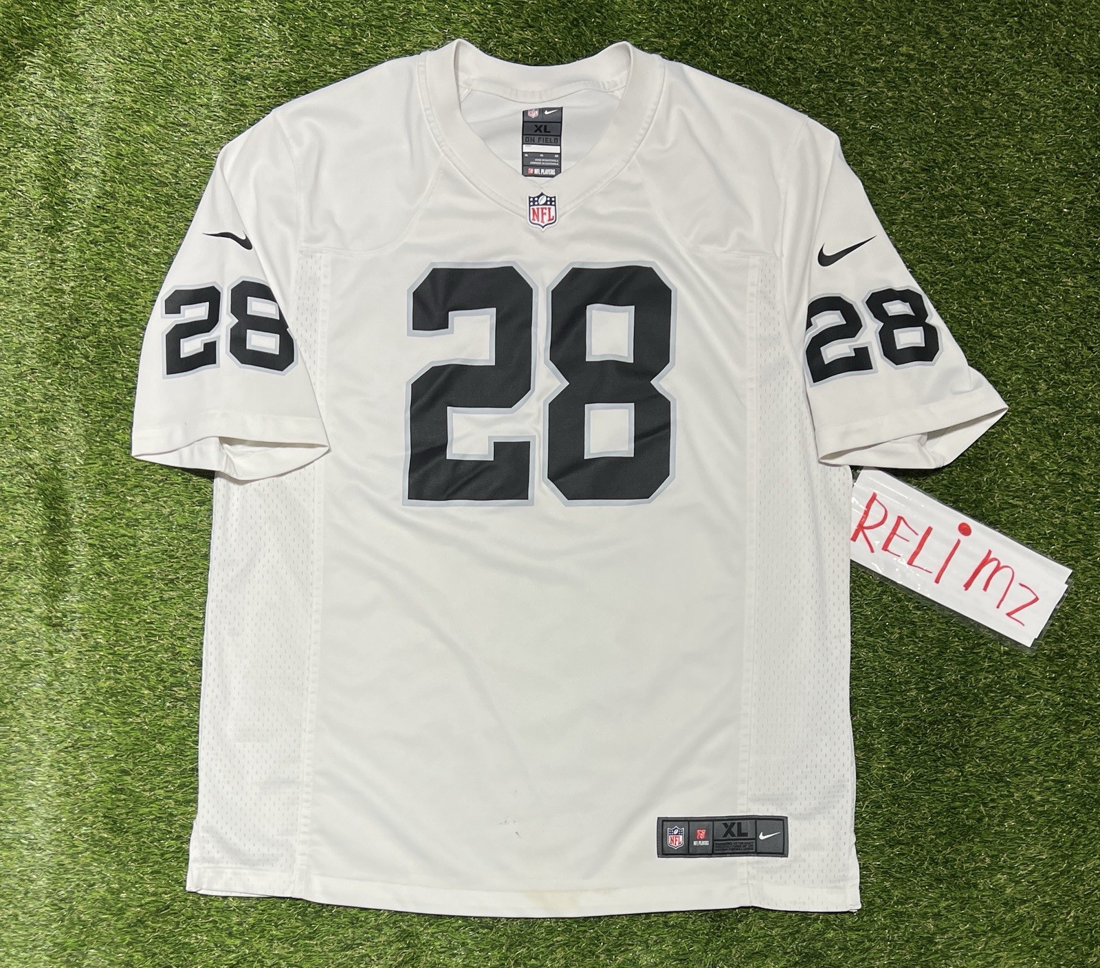 Nike On Field Josh Jacobs Las Vegas Raiders NFL football Jersey  xl