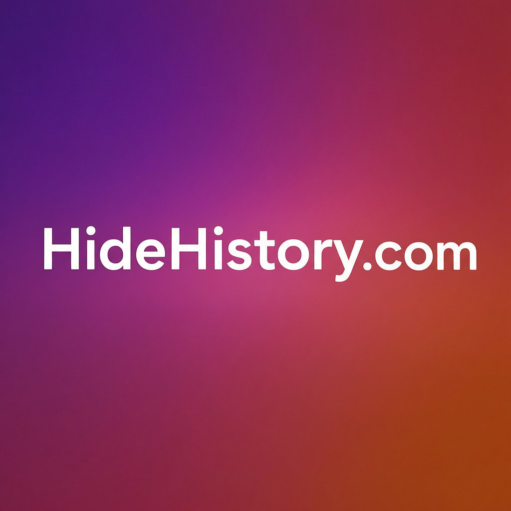 HideHistory.com - Premium 2-Word .COM Domain Name Privacy Security Browser Data