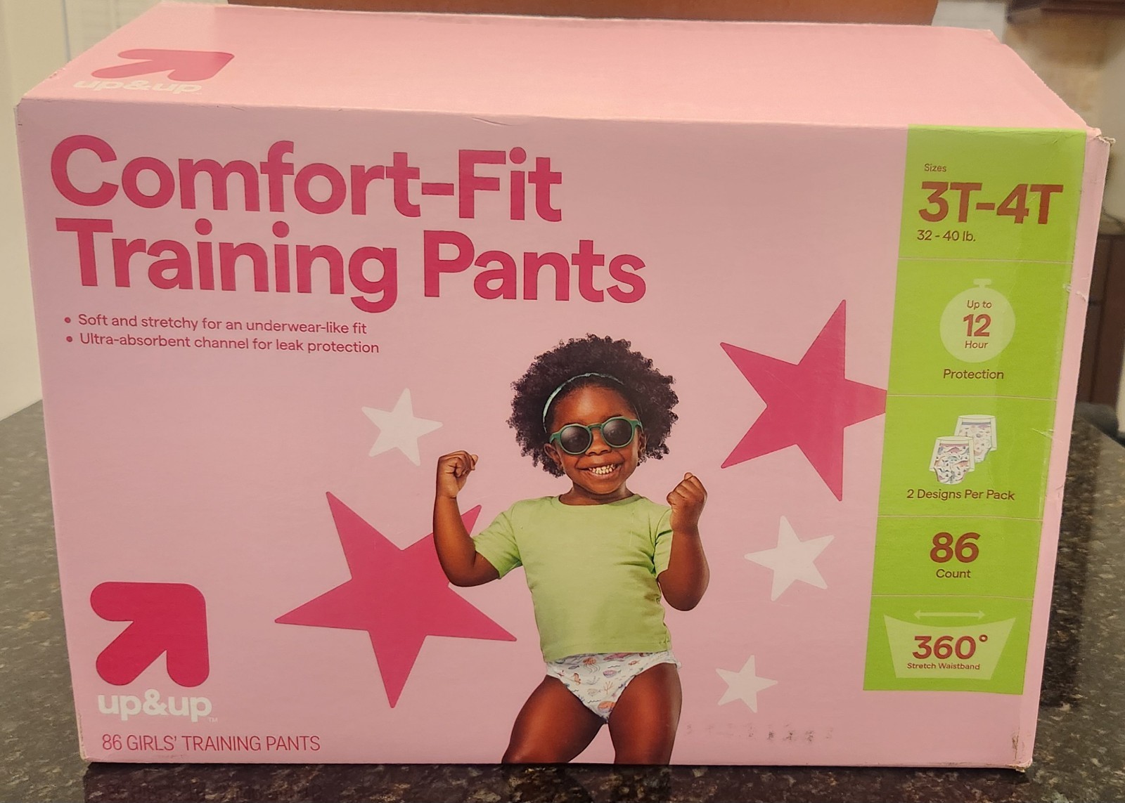 Pull Up Pants Potty Training Disposable underpants girls 86 count 3T-4T