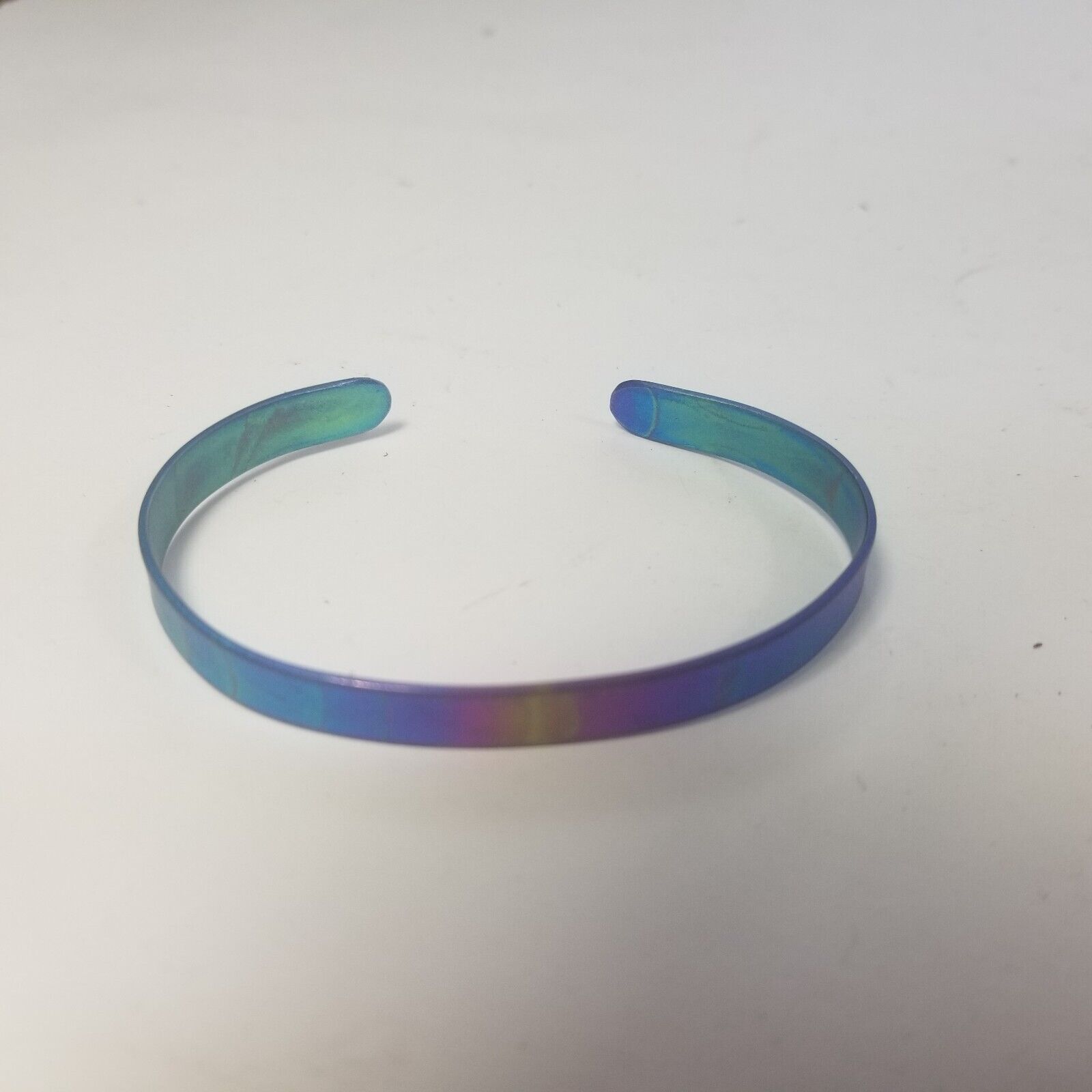 Stainless Steel Bracelet Bangle Metal Oil Stained Blue Pink Women Jewelry