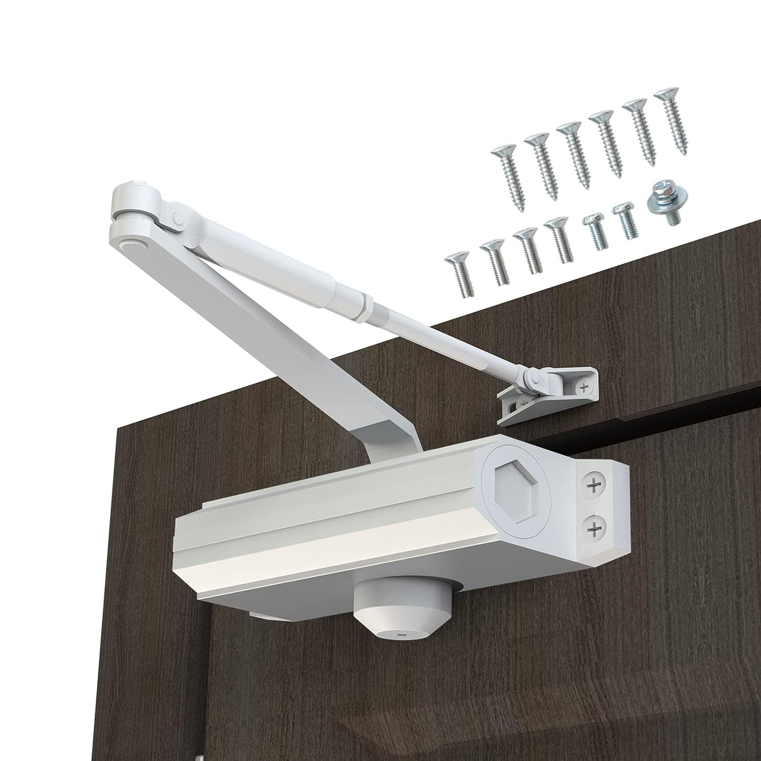 Automatic Door Closer Heavy Duty Fire Prevention Spring Hydraulic Aluminum Al...