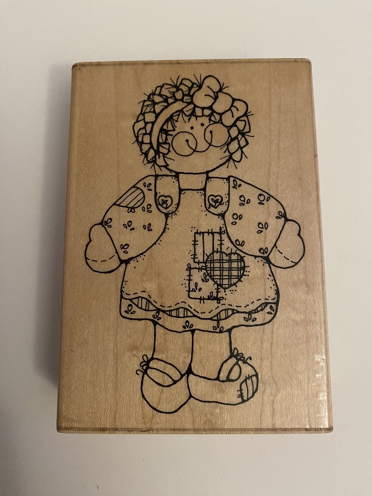 JRL Design U127 Rachel Wood Mounted Rubber Stamp RS11