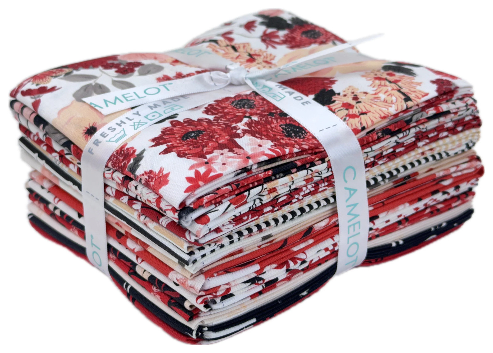 Camelot Fabrics - Blooms and Bows Fat Quarter Bundle by Gabrielle Neil 15 pcs