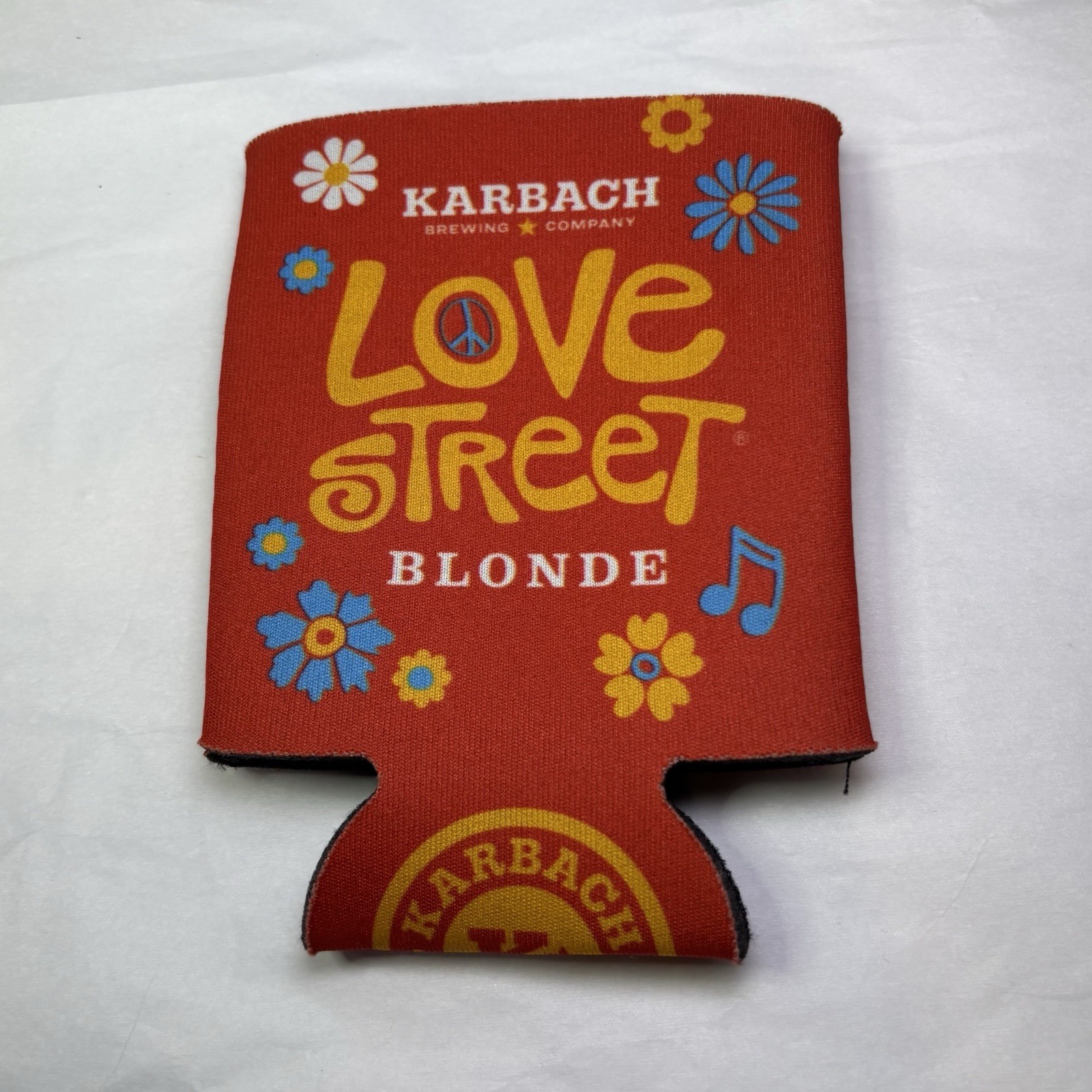 Karbach Brewing Co Love Street Koozie Beer Can Bottle Insulator Holder Cozy