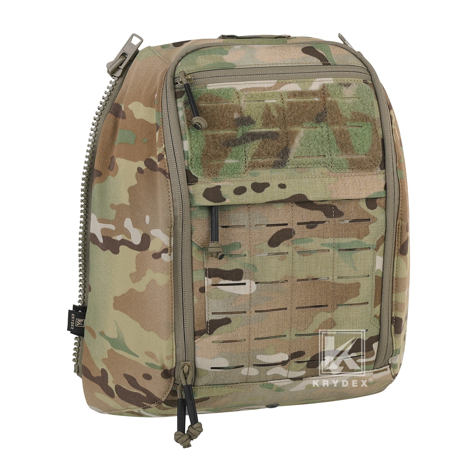 KRYDEX Tactical Zip-on Backpanel for Scarab Carrier Helmet Hydration Backpack MC