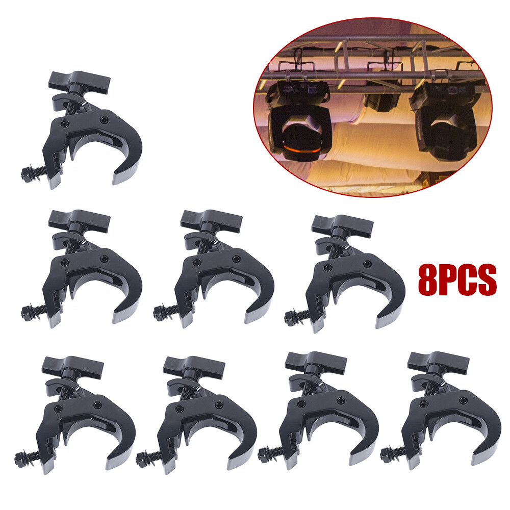 8Pcs/Set 330lbs Stage Lighting Clamp Heavy Duty DJ Light Truss For 40-52mm Load
