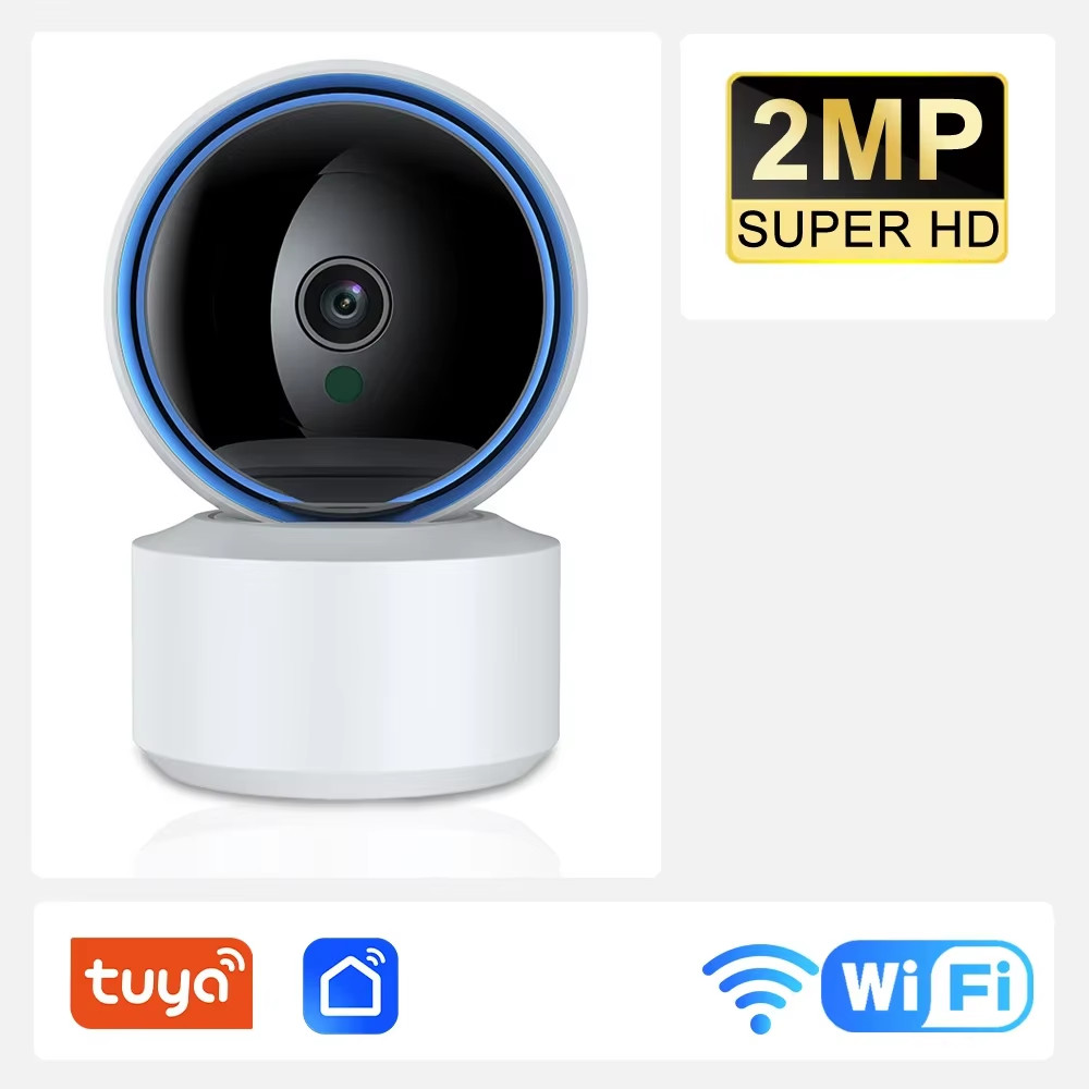 Tuya 5MP Wifi IP Camera Baby Monitor 360° PTZ Motion Detect 2 Way Audio Night Vi
