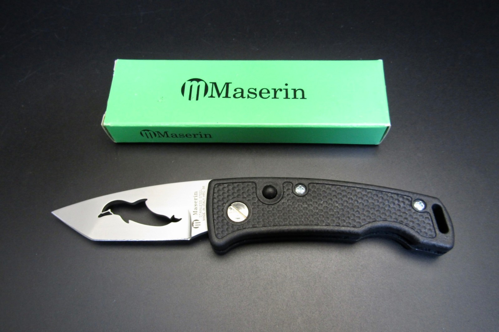 MASERIN VTG SHORT TANTO FOLDING KNIFE No.461.D Made In ITALY UNUSED COND
