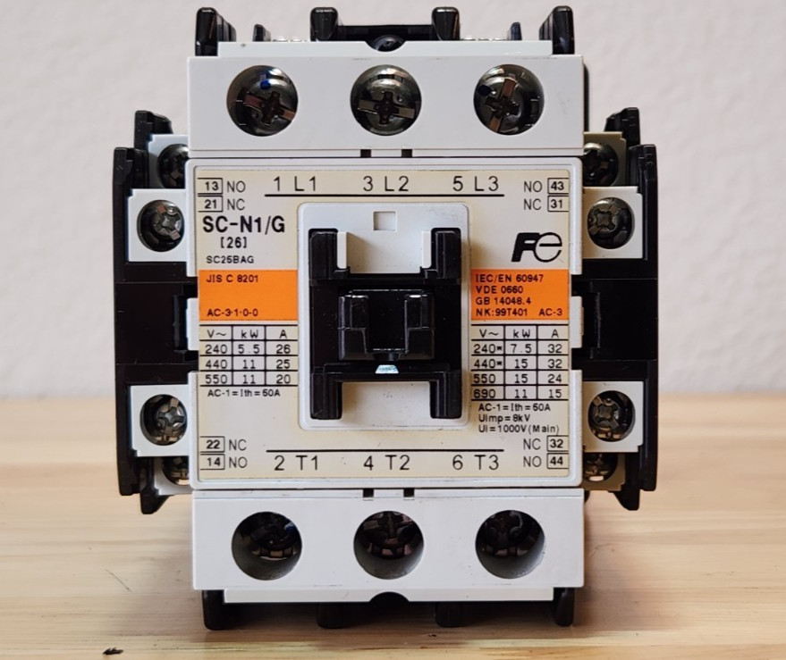 Fuji Electric SC25BAG 25A Magnetic Contactor SC-N1/G 24DC Coil