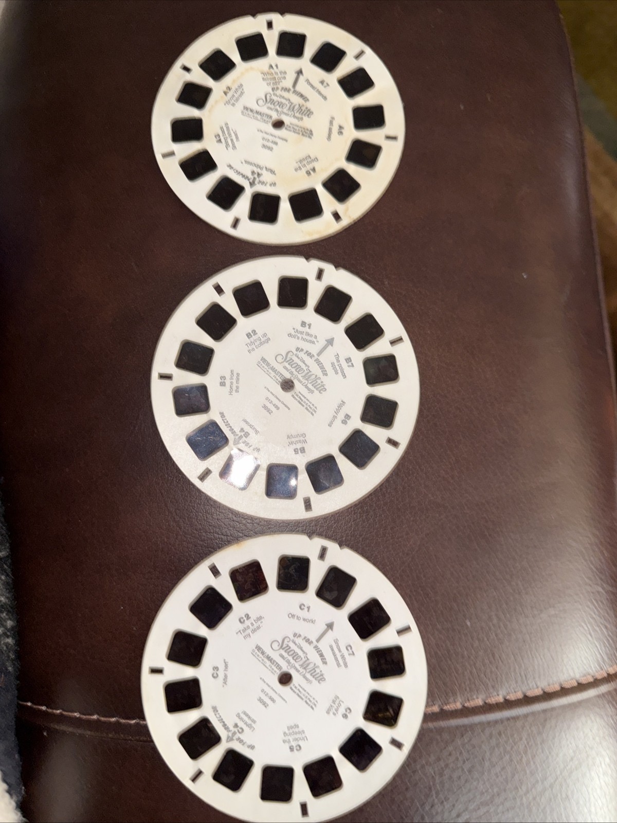 Disneys Snow White And The Seven Dwarfs View Master Reels A, B, C