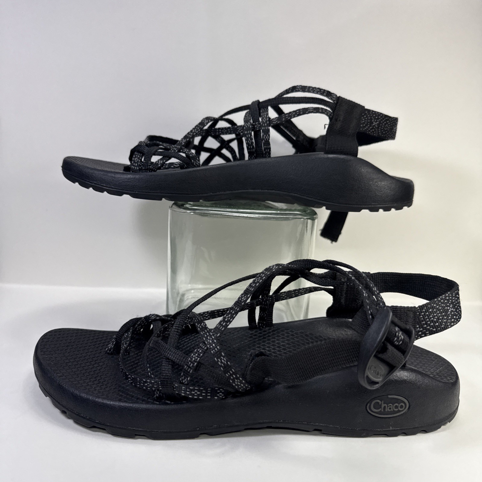 Chaco Women's Z/Cloud X2 Slip Resistant  Black Gray Comfort Sandal Womens 11