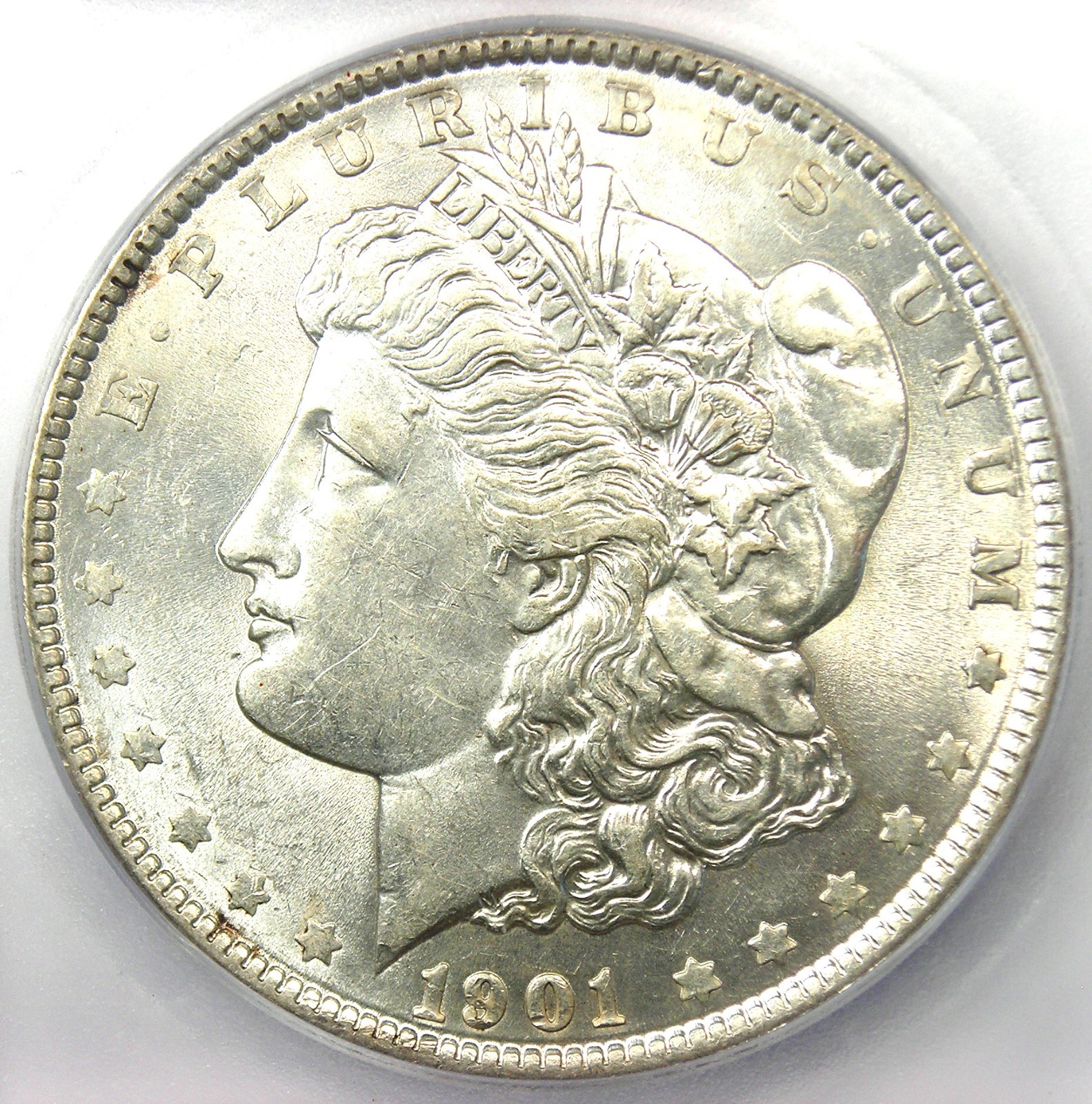 1901 Morgan Silver Dollar $1 Coin (1901-P) - Certified ICG MS62  (UNC MS) - Rare