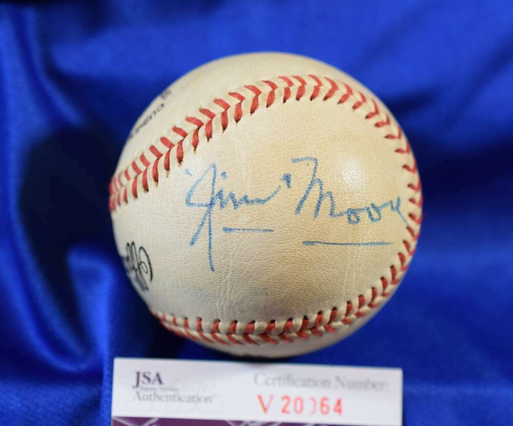 Jim Moore D.73 JSA Coa Autograph Major League OML Signed BasebaLL