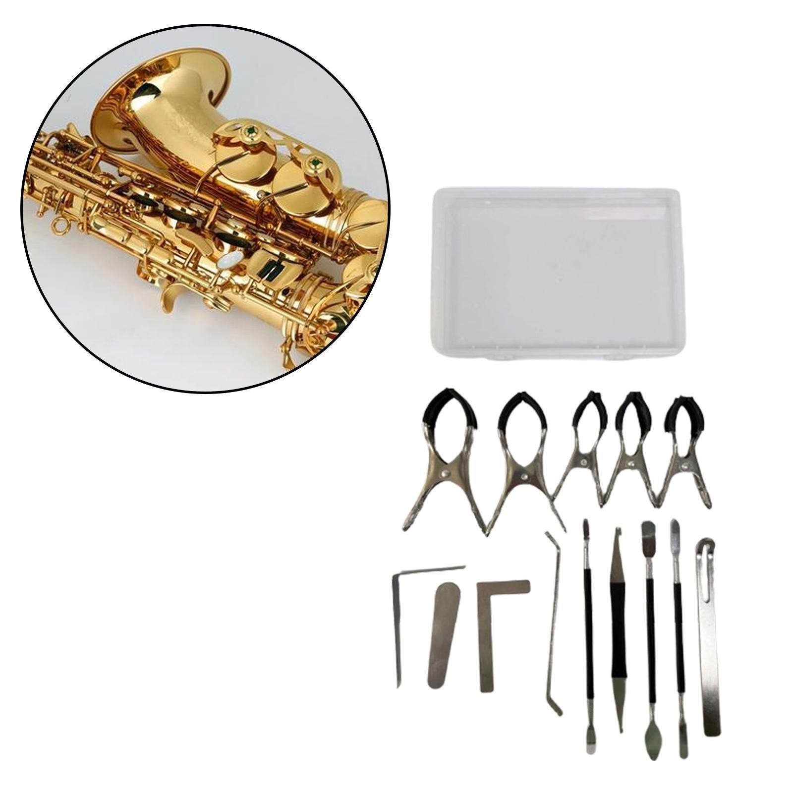 14Pcs Saxophone Repair Tool Set Saxophone Key Adjustment Repair Kit