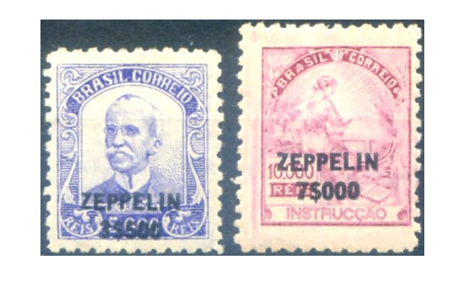 Brazil. Overprinted Zeppelin 1932.
