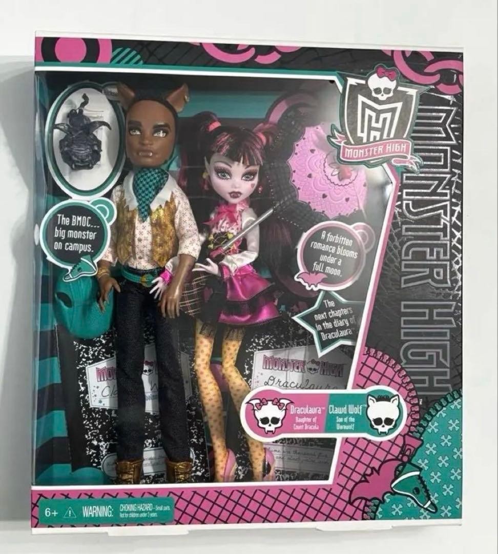 Monster high Draculaura&Clawd Wolf 2010 #QY30VJ