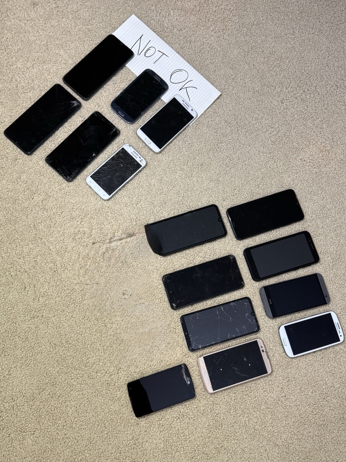 Large Smartphone Lot – Mixed Condition (Working + For Parts) + Two tablets