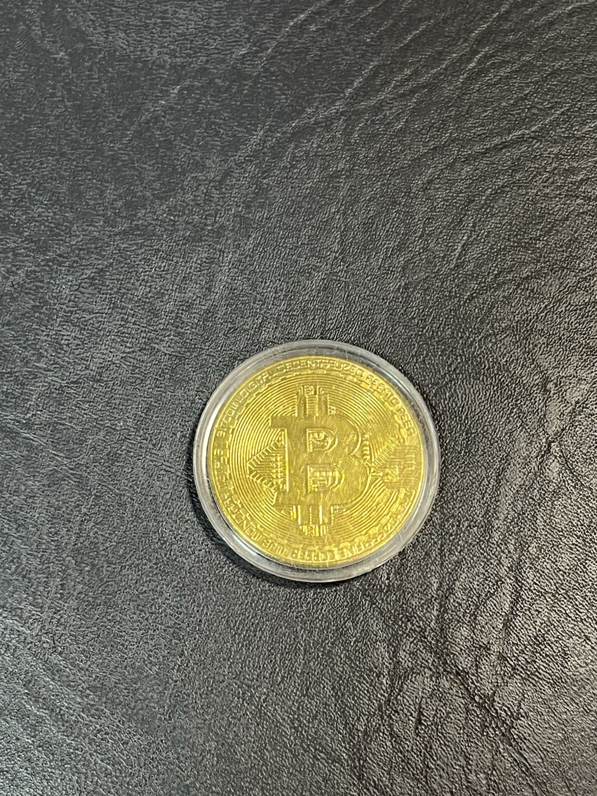 Bitcoin Commemorative Coin Plated Gold Collectible Physical Coin