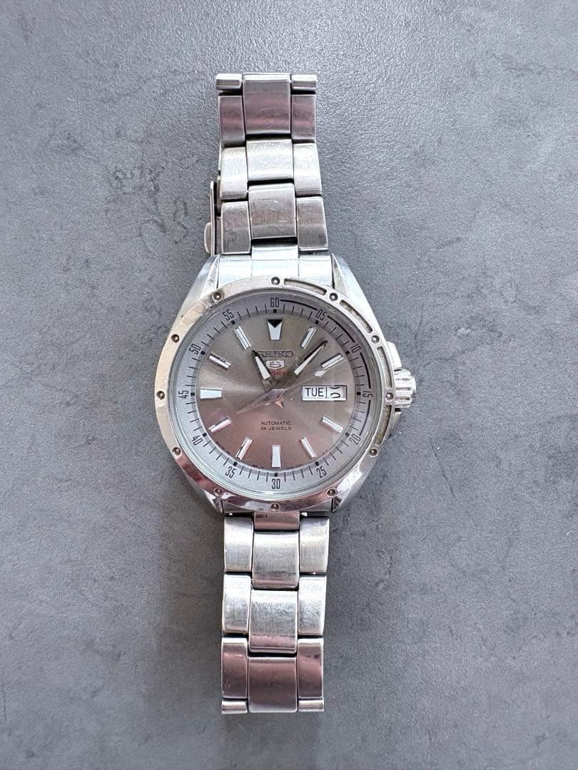 Seiko 5 Sports Automatic Waterproof Watch Silver